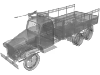US Army Truck 3D Model preview