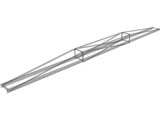 60 Ft Conveyor Truss 3D Model preview