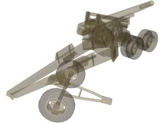 Howitzer (203 mm) 3D Model preview