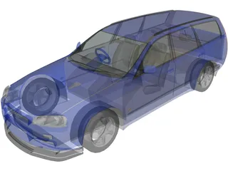 Nissan Steaga with Skyline Conversion 3D Model preview