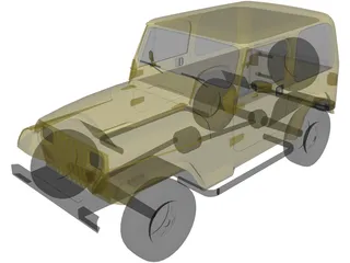 Jeep Wrangler 3D Model preview