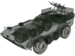 BRDM-1 and AT1 Snapper 3D Model preview