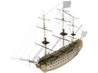 HMS Victory 3D Model preview