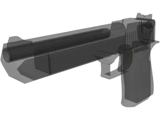 .45 Magnum Desert Eagle 3D Model preview