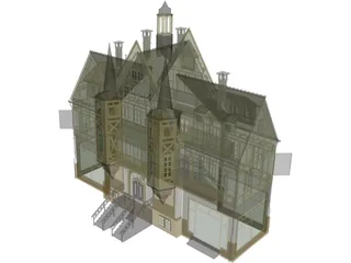 Hotel 3D Model preview