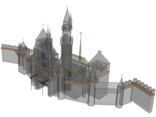 Disneyland 3D Model preview