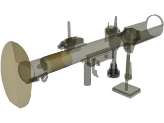 Piat Antitank Weapon 3D Model preview