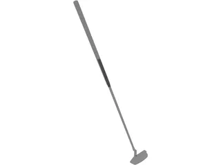 Golf Club Putter 3D Model preview