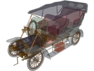 Rolls-Royce Silver Ghost 3D Model preview