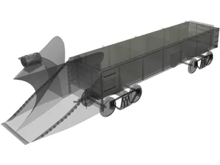 Snow Plow 500 Line 3D Model preview