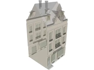 Town House 3D Model preview
