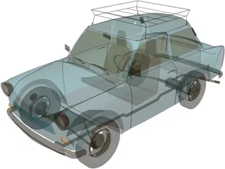 Trabant 601S 3D Model preview