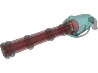 Chain Gun 3D Model preview