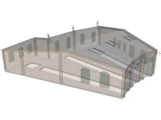 Train Repair 3D Model preview