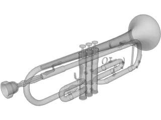 Trumpet 3D Model preview