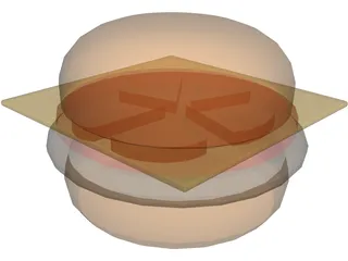 Cheeseburger 3D Model preview