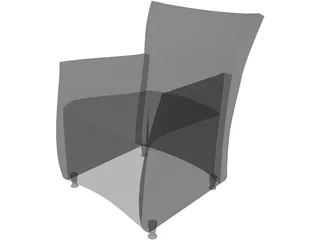 Augustino Armchair 3D Model preview