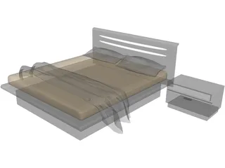 Bed Antanta 3D Model preview
