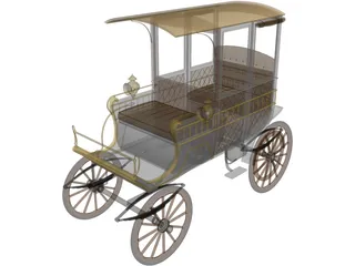 Woods Station Wagon (1900) 3D Model preview