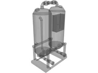Industrial Air Dryer 3D Model preview