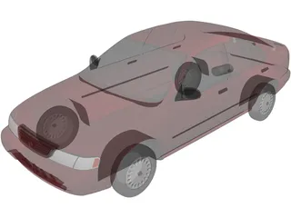 Nissan Sentra GXE (1996) 3D Model preview