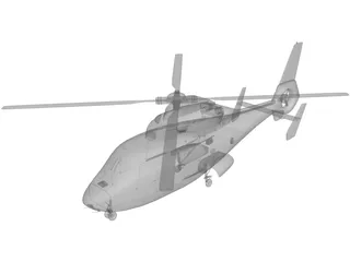 Eurocopter AS-365 Dauphin 3D Model preview