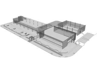 Executive Office Building 3D Model preview