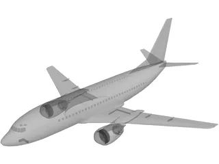 Boeing 737-500 3D Model preview