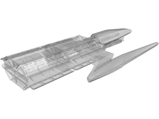 Spaceship Cargotug 3D Model preview