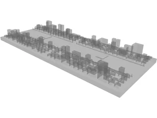 City Block 3D Model preview