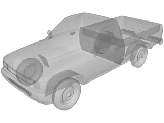 Toyota Pickup (1990) 3D Model preview