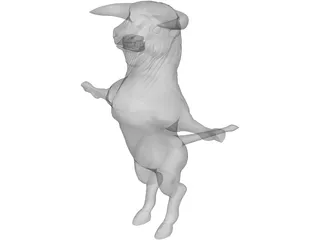 Bull 3D Model preview