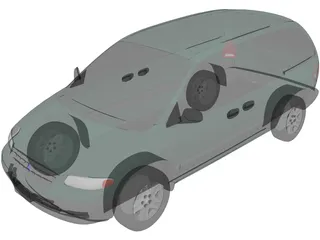 Plymouth Voyager SE (1996) 3D Model preview
