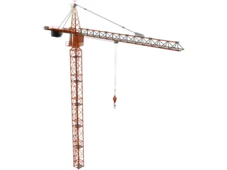 Tower Crane 3D Model preview