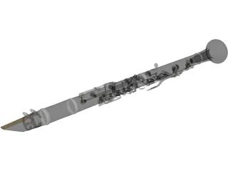 Clarinet 3D Model preview