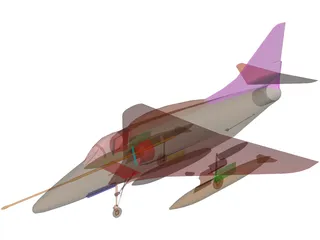 A-4 Skyhawk 3D Model preview