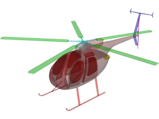 MD-500 3D Model preview
