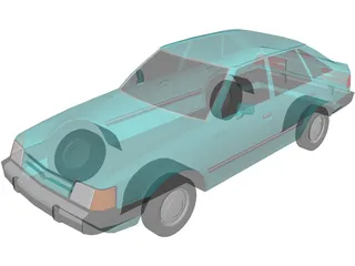 Ford Escort (1988) 3D Model preview