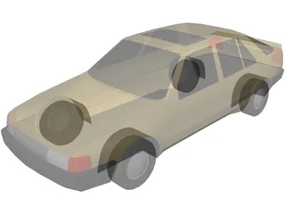 SAAB 9000 (1990) 3D Model preview