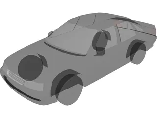 Opel Cavalier (1992) 3D Model preview