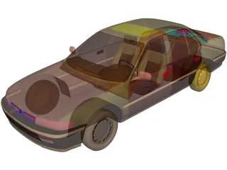 Honda Accord (1993) 3D Model preview