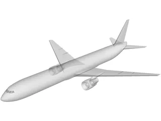Boeing 767-300 3D Model preview