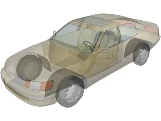 Lexus 400 (1993) 3D Model preview