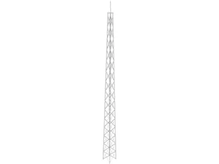 Tower Radio 3D Model preview