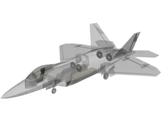 F-22 Raptor 3D Model preview