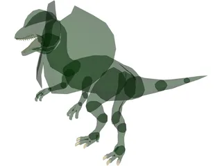 Dilophosaurus 3D Model preview
