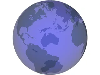 Globe 3D Model preview