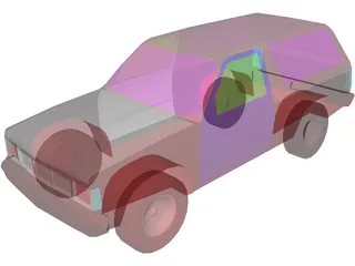 Chevrolet S10 Blazer (1986) 3D Model preview