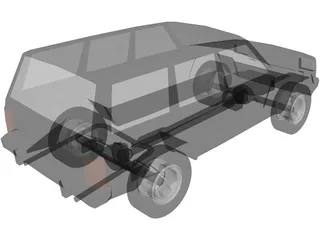 Jeep Cherokee (1986) 3D Model preview