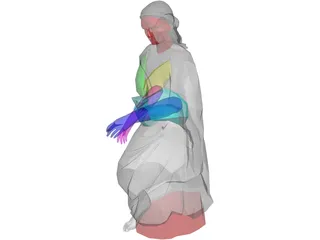 Greek Woman 3D Model preview